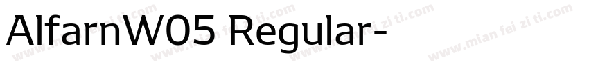 AlfarnW05 Regular字体转换